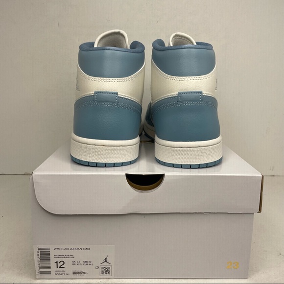 Nike Air Jordan 1 Retro Mid WMNS “UNC/University Blue” NEW 2022 - Picture 4 of 4